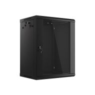 Komutacinė spinta 19'' pakabinama 15U 600x450x770 (nesurinkta, juoda)