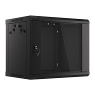 Komutacinė spinta 19'' pakabinama 9U  600x600x503 (nesurinkta, juoda)