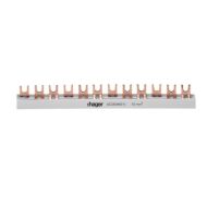 Izoliuota sujungimo šyna Hager KDN380A (3P, 57 mod., 10mm)