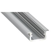 Aliuminis anoduotas profilis Lumines LED juostoms (įleidžiamas, pilkas, 2m) 