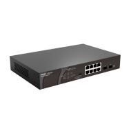 10 prievadų komutatorius Ruijie Reyee RG-ES110GDS-P (Nevaldomas, 8 x PoE+)