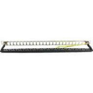 Komutacinė panelė 19" 0.5U Excel 100-041 (24 prievadų, UTP, 5/6/6A cat.)