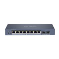 10 prievadų, 8 PoE prievadų komutatorius Hik-vision DS-3E1510P-SI